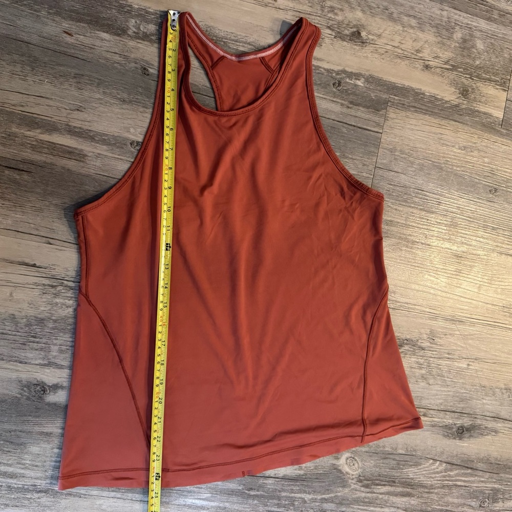 Copper Orange All In Motion Racerback Tank Top - Picture 3 of 5